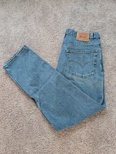 VTG Levi's 550 Mens 38X34 (Fits 35X34) Relaxed Tapered Red Tab Made In USA 90s