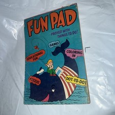 Vintage Classic 1978 Fun Pad Childs Activity Book  160 Pages  WTF77 