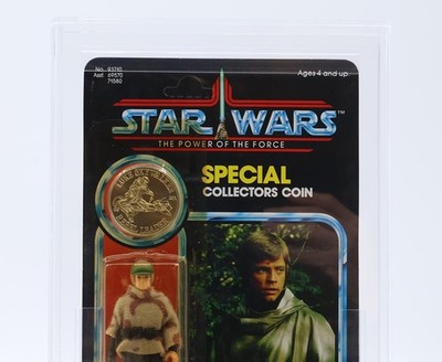 Luke Skywalker Battle Poncho AFA GRADED 85 92 Back Star Wars POTF