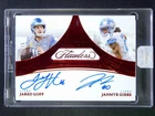 2025 Panini Flawless Jared Goff Jahmyr Gibbs Dual Auto Ruby /15