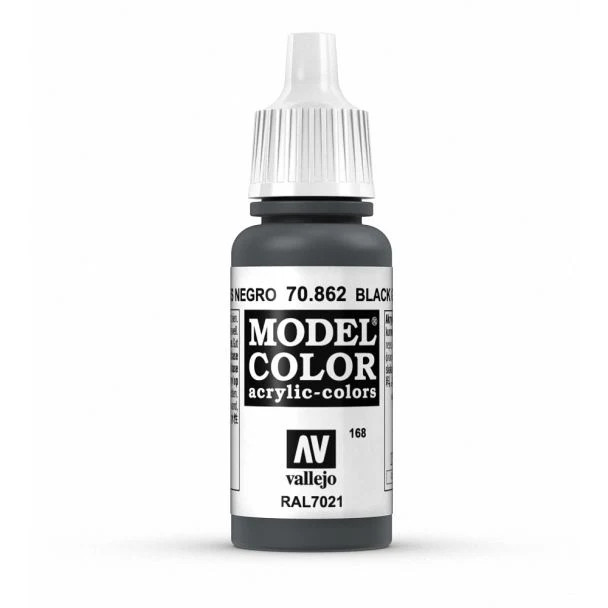 Vallejo Model Color Acrylic Paint, Black Grey, 18 ml, Self-Leveling, BSL System for Modeling and Miniatures - Image 4