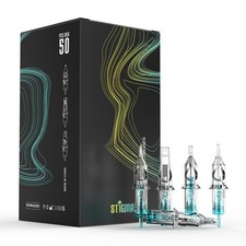 STIGMA Aquamarine Knight Tattoo Cartridge Needles 12 15RM 50Pcs 0.35mm