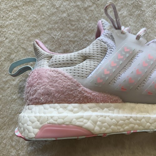 Adidas Ultraboost DNA Valentines Day Women 8.5 Pink Love Heart Running - Picture 8 of 15