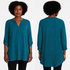 Blouse Roll Tab Sleeve Women’s Small