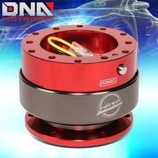Nrg 6-hole Gen 2.0 Steering Wheel Quick Release Hub Jdm Red Bodytitanium Ring