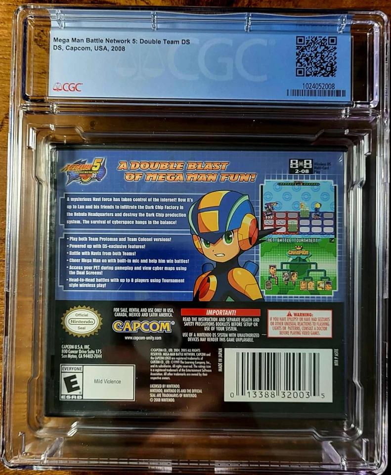 2008 Mega Man Battle Network 5: Double Team DS CGC 9.8 A++ NEW Sealed Y Folds - Image 2 of 3