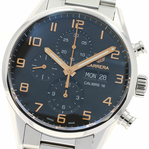 TAG HEUER Carrera Caliber 16 Chronograph Automatic Watch Brown Dial Used From Ja