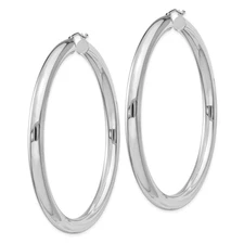 Silver  5mm Round Hoop Earrings QE4411