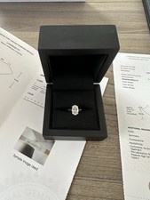 1.5 Carat 18k Gold Lab created Diamond Engagement Ring IGI GIA Certified