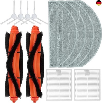 Zubehör-Set für Xiaomi E10 / E12 / B112 Roboter-Staubsauger, 10 Stück Enthält 2 