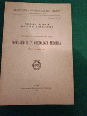 KOPERNIKUS UND DIE MODERNE KOSMOLOGIE - NATIONALE AKADEMIE DER LUCHSE 1975