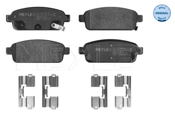 Braking System Disc Brake Pad Set Meyle 025 250 9616/W Fits Chevrolet Opel