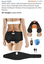 Hips Trainer ABS Stimulator Electronic Muscle Toner Smart Wearable Butt Lifting