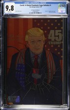 Covid A Global Pandemic CGC 9.8 45 Trump Foil Variant A 50 Cent Jordan Willis