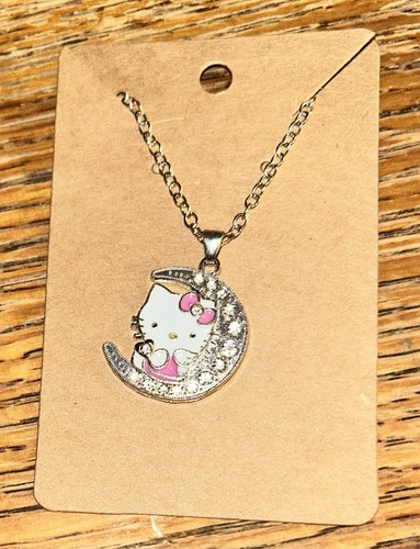 New Hello Kitty Pandora Inspired Charm Bracelet Necklace Moon Crystal Bead Sario - Picture 5 of 7