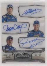 2011 Showcase Silver /25 Martin Truex Jr Michael Waltrip David Reutimann Auto