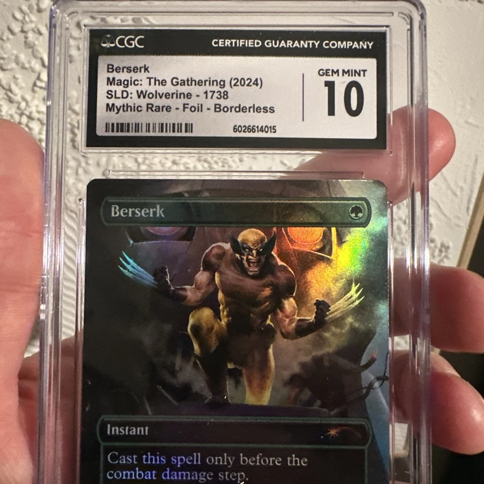 MTG FOIL MARVEL RARE Berserk featuring Wolverine CGC GRADED 10 - Image 4 of 4