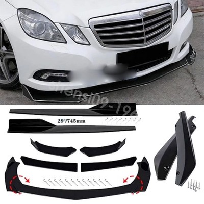 Front Bumper Lip Spoiler /Side Skirt /Rear Diffuser For Mercedes Benz E200 E350