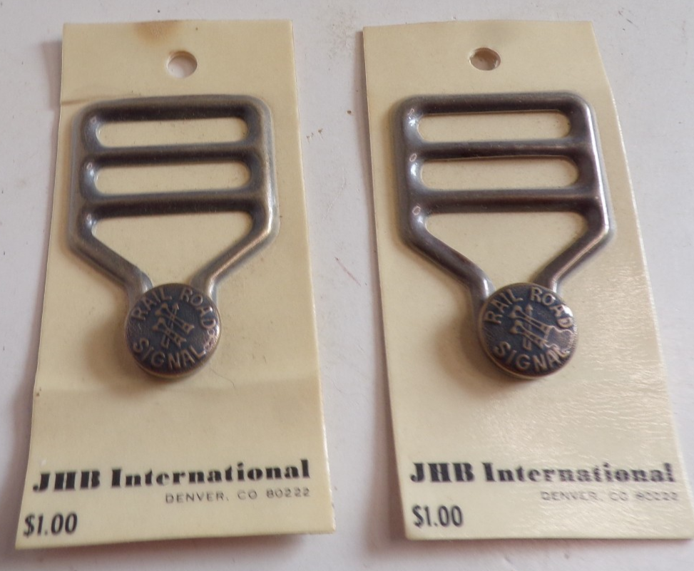 Loading Button Card Lot of 2 Vintage Mini Overall Set JHB Intll Buckles Buttons Rail Road ...