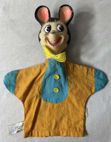 Huckleberry Hound Knickerbocker Vintage Hand Puppet Toy Mouse Hanna-Barbera - Picture 1 of 7