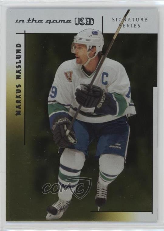 2003-04 In the Game-Used Signature Series Gold /50 Markus Naslund #63 0c3