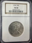 1934 Walking Liberty Half Dollar NGC AU58 | Sharp Strike | Original Luster | Key