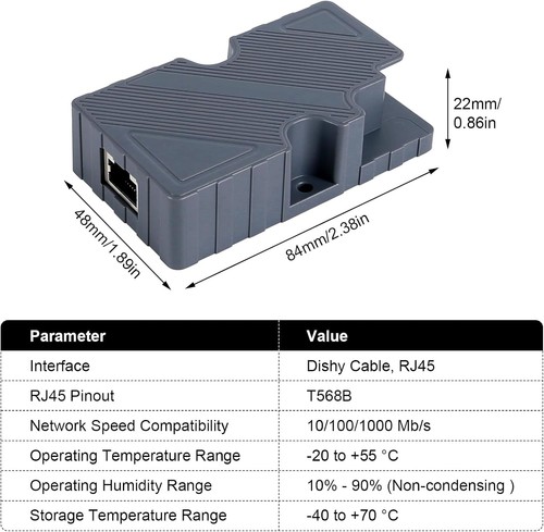 EDUP 150 W GigE PoE Injector Kit for Starlink V2 with DC Step‑Up & Adapter - Afbeelding 5 van 7