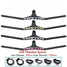  -17° Carbon Fiber One-piece Handlebar Mountain Bike Handlebar 28.6mm 740mm 