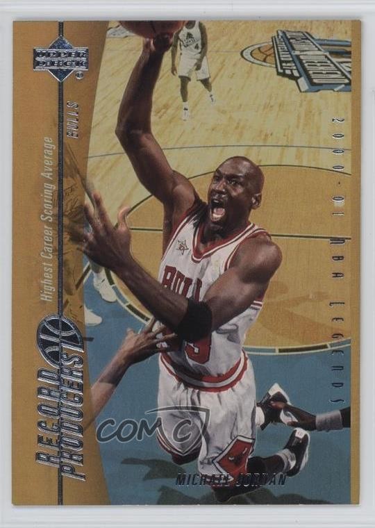2000-01 Upper Deck NBA Legends Record Producers Michael Jordan #RP1 HOF 7ut