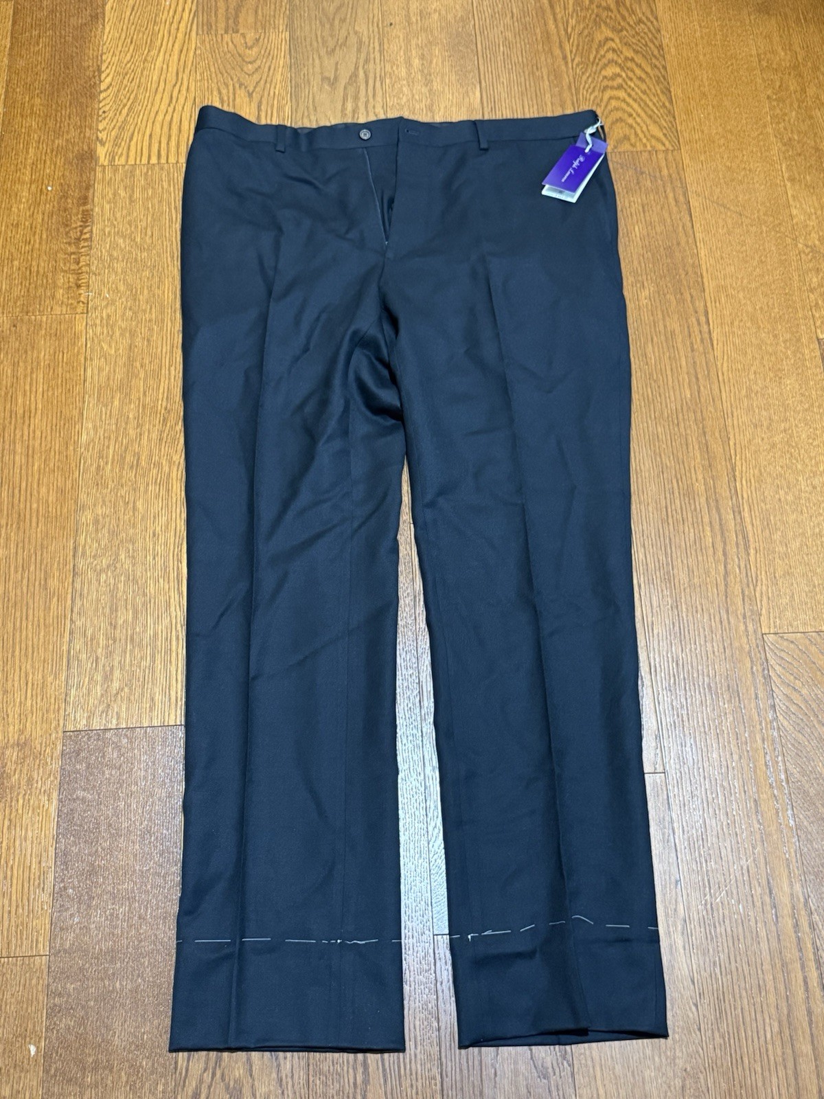 Ralph Lauren Purple Label Men’s Black Wool Dress Pants Size 40 Italy Made $495