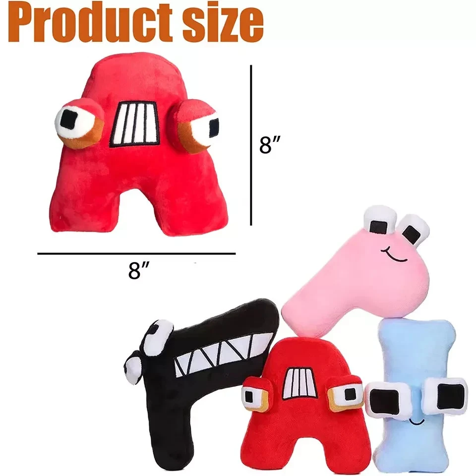 ✨ Juguetes de peluche Alphabet Lore | Letra ABC Peluche Regalo educativo para niños Foto 2 de 4