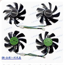 For ASROCK RX5600XT Challenger D OC V2 Graphics Card Heat Sink Fan T129215SU New