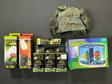 LOT OF 8 Aquarium Reptile Supplies, Zoo Med, Exo Terra, PennPlex Sun Glo, NIB