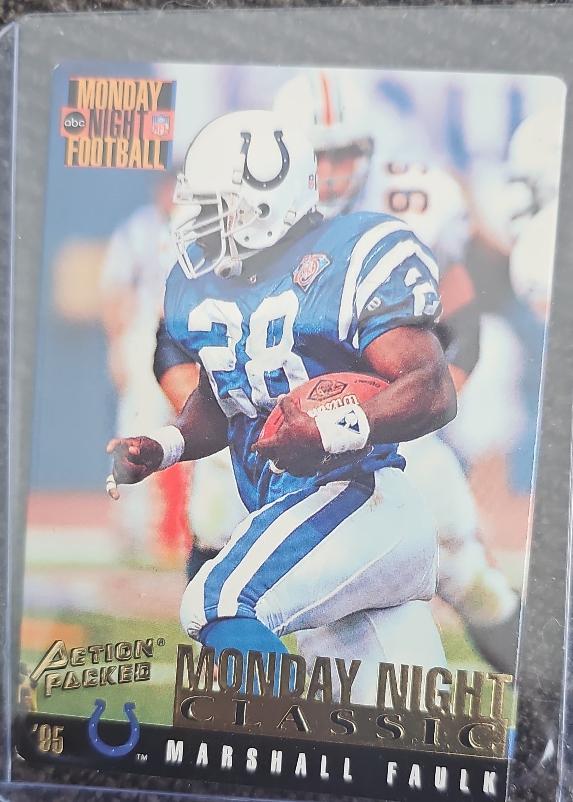 1995 Action Packed Monday Night Football - Marshall Faulk #104