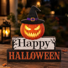 Halloween Table Decor Halloween Pumpkin Decor with LED Light