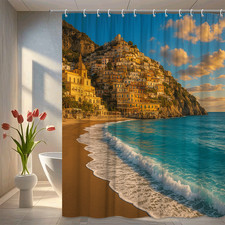 Beautiful Coastal Shower Curtain for Beach Lovers