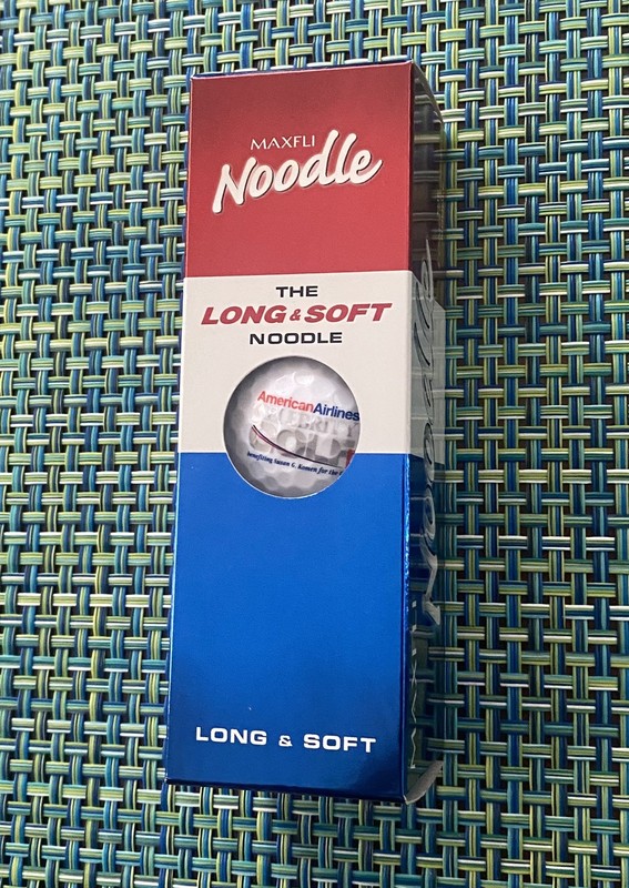 American Airlines Celebrity Golf Logo Maxfli Noodle Golf Balls - 3 - New