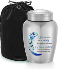 Large Urns for Adult Male Female-Decorative Urns, Stainless Steel Funeral Keepsa