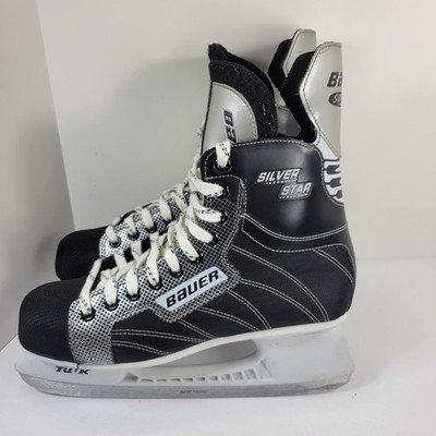 Bauer Supreme Silver Star Hockey Skates Men's Shoe Size 10.5 US Tuuk Blade US9R
