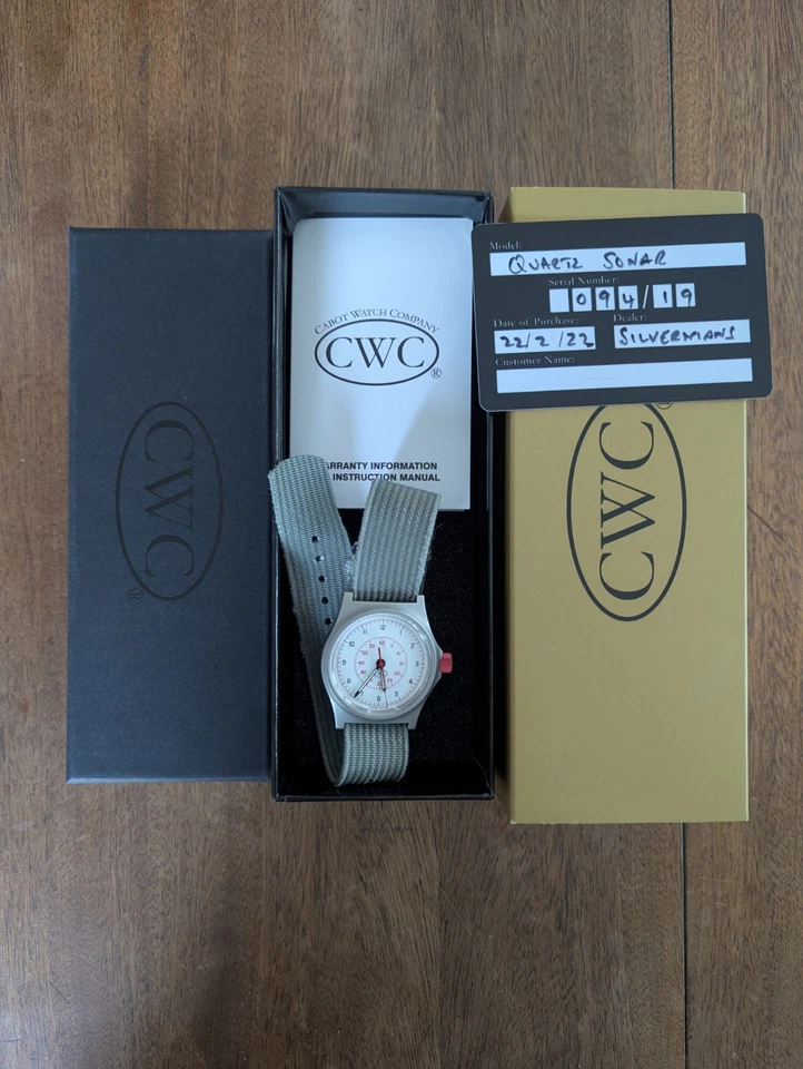 RARISSIMO OROLOGIO UOMO QUARZO MILITARE CWC GS SONAR 'MISSION IMPOSSIBLE' 094/19 - Immagine 2 di 4