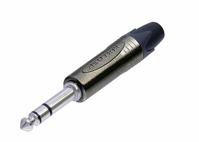 Neutrik - NP3X-BAG - Pro 3 Pole 1/4'' Stereo Plug - Black/Silver