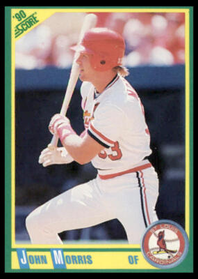 1990 Score #134 John Morris St. Louis Cardinals Baseball Card