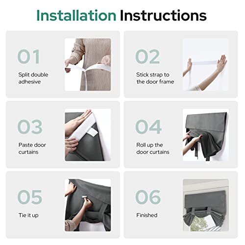 Grey French Door Curtains Set of 2, 26 X 68 Inches 2 Panels26" X 68" A