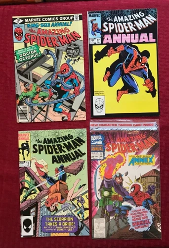 Amazing Spider-Man Annuals lot #13 VF/NM, 17 VF-, 18 VF+, 27 1979 Marvel