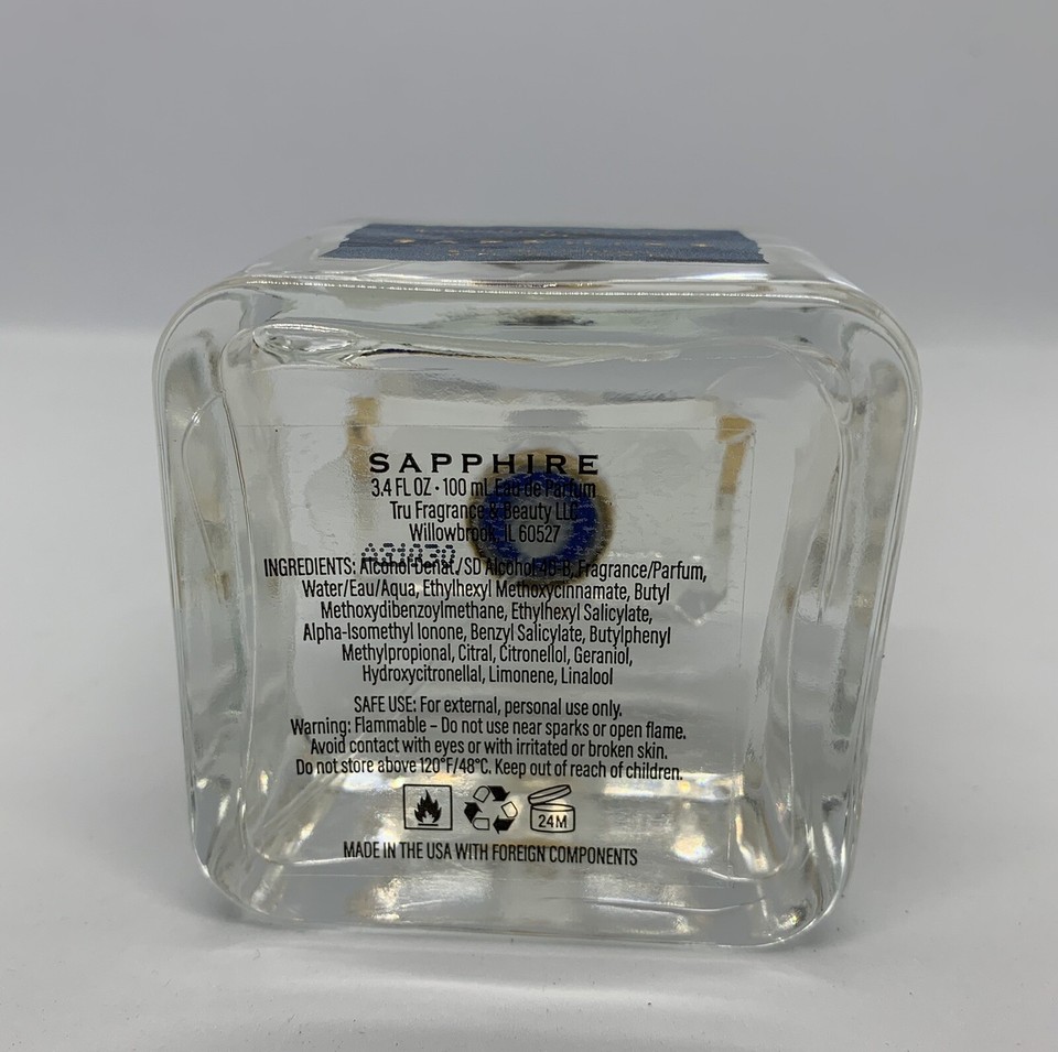 New Tru Fragrance Element Edition VI SAPPHIRE Eau De Parfum 3.4 oz ...