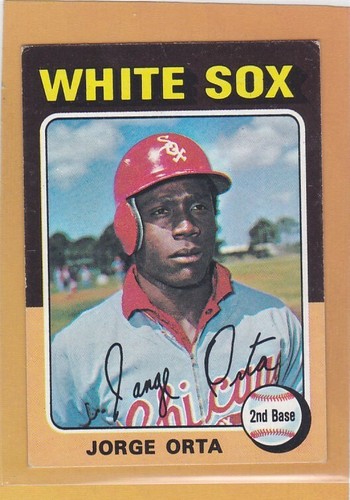 Jorge Orta #184 1975 Topps Mini card