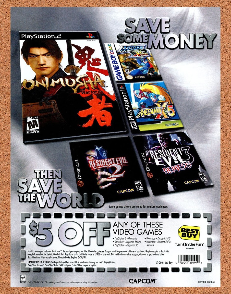 Lot De 2 Jeux PS2 : Onimusha Warlords + Ace Combat (promo) - Occasion