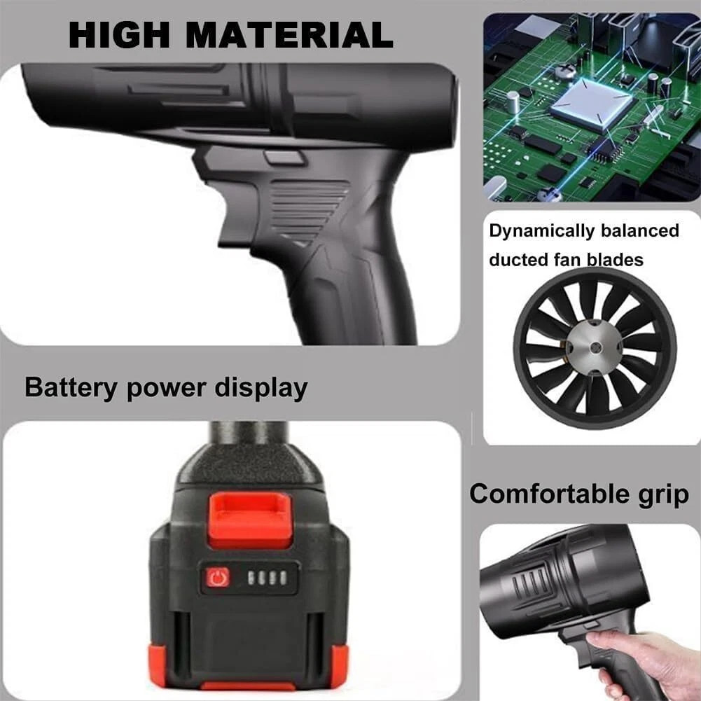 Jet Dry Mini Blower 16500RPM Air Blower Super Fan Battery Powered Mini Dryer US