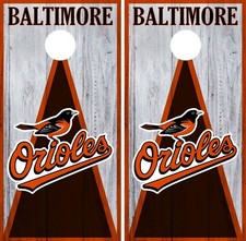 Baltimore Orioles Cornhole Wrap MLB Wood Game Board Skin Set Vinyl Decal CO370