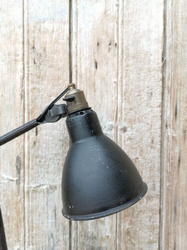 FRENCH ANTIQUE INDUSTRIAL DESIGN DESK LIGHT LAMP FROM GRAS N205 - Picture 2 of 11
